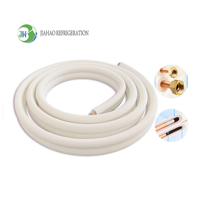 HVAC PE Insulated Copper Aluminum Connecting Pipe With Nuts
